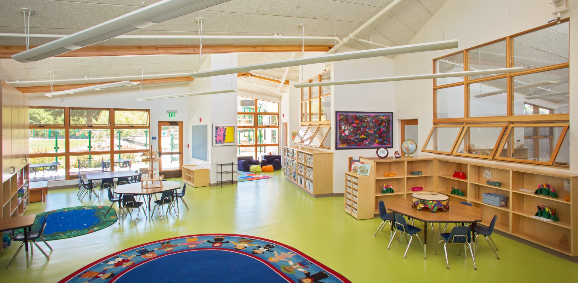 Photo Of The Interior Or A Children's Library.