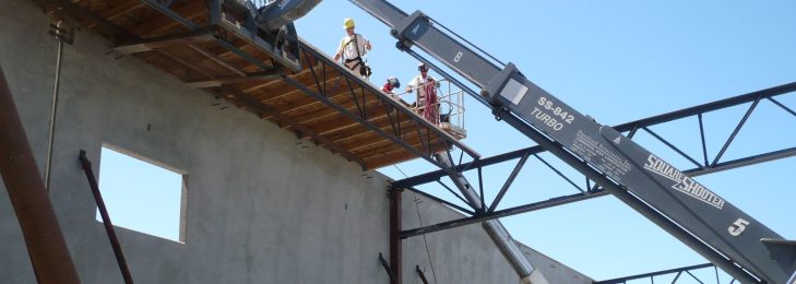 A construction in process.